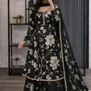 Black Gown three piece